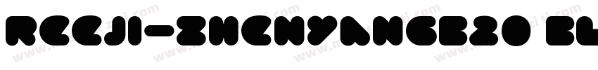 REEJI-ZhenyanGB20 Black字体转换